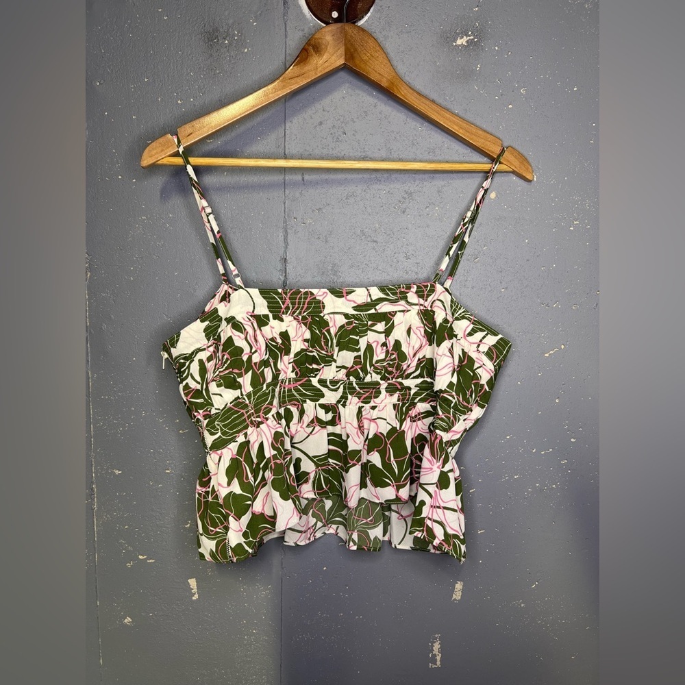 Parker Floral Print Peplum Size 10 - Picture 4 of 4